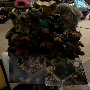 Grateful-dead Band Bears Vintage Rob Guitarist pictured with 1997 calendar